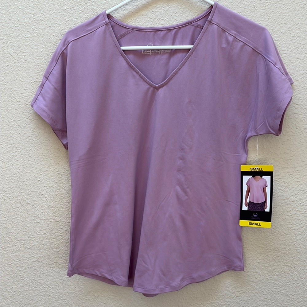 Tranquility by Colorado Clothing Light Purple V-Neck Tee